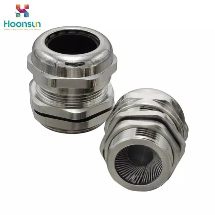 The Block Type EMC Ip68 Brass Plated Nickel Metric Cable Glands
