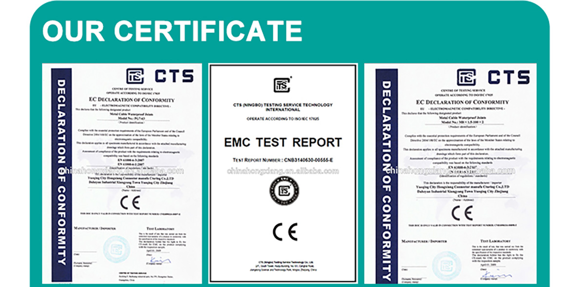 our certificate