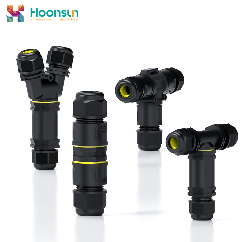 Waterproof push-in connectors
