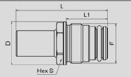 BLC05 316L stainless steel Dimensions