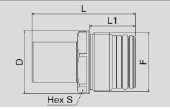 BLC08 aluminium alloy Dimensions