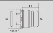 BLC08 aluminium alloy Dimensions