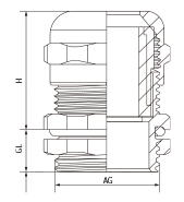 MG63 Nickel Plated Copper Waterproof Cable Gland Connectors