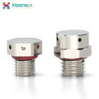 Metal vent plug