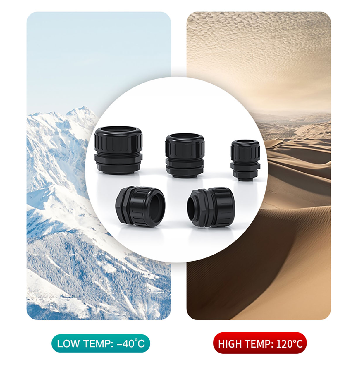 HX-NLT Nylon Bellows Connector Protection Safe
