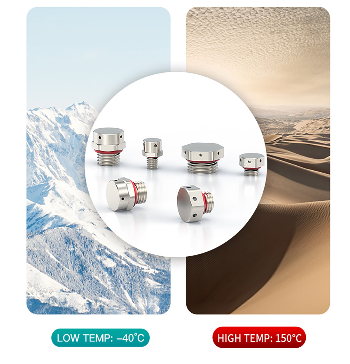 metal vent plug Protection Safe