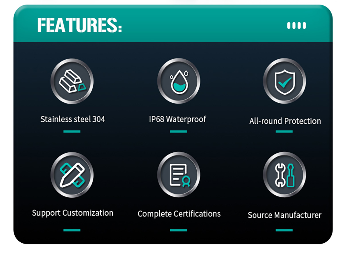 stainless steel vent plug features