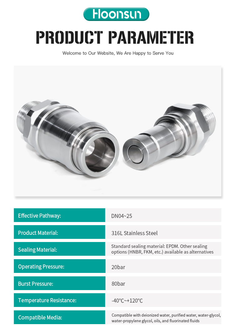 MDC06S Compact Liquid-Cooled Quick Coupling