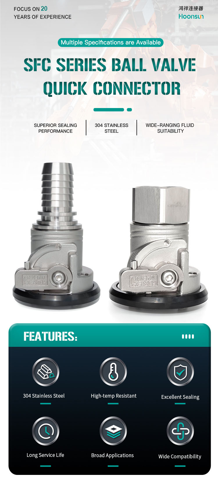 SFC Series Ball Valve Quick Coupling