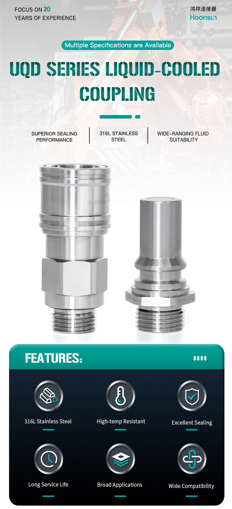 UQD08S Series Quick Connect Fittings